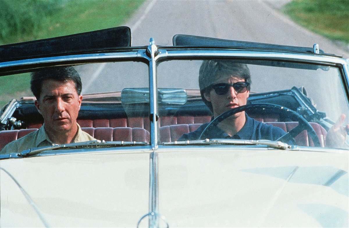 <i>United Artists/Kobal/Shutterstock</i><br/>Dustin Hoffman (left) and Tom Cruise in the 1988 movie 