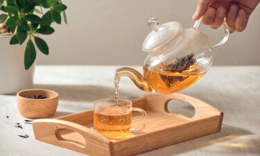 A warming cup of herbal tea can give you an afternoon lift.