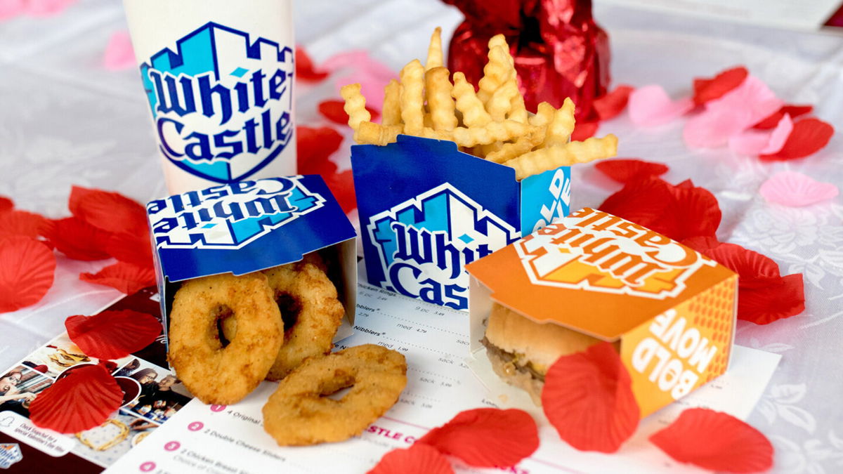 <i>Courtesy White Castle</i><br/>White Castle cancels 'fine dining' on Valentine's Day. Pictured is White Castle's 