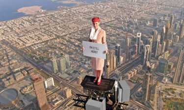 Emirates is soaring up and around the Burj Khalifa for another edition of its viral ad campaign