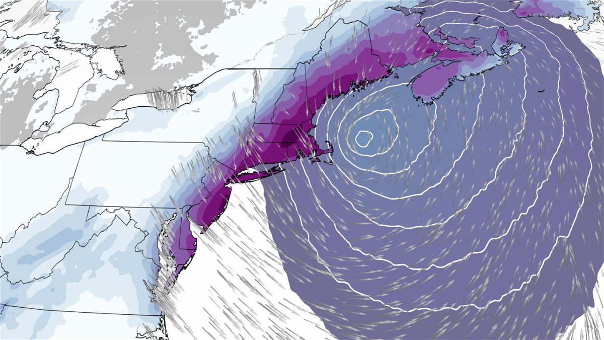 <i>CNN Weather</i><br/>A winter storm with the intensity of a hurricane