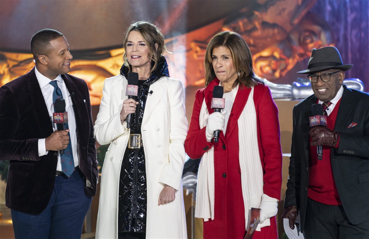 <i>Lev Radin/SIPA/AP</i><br/>Savannah Guthrie (center left) announced Monday that she has Covid-19 — just a few days after her co-anchor Hoda Kotb announced she was positive for the virus.