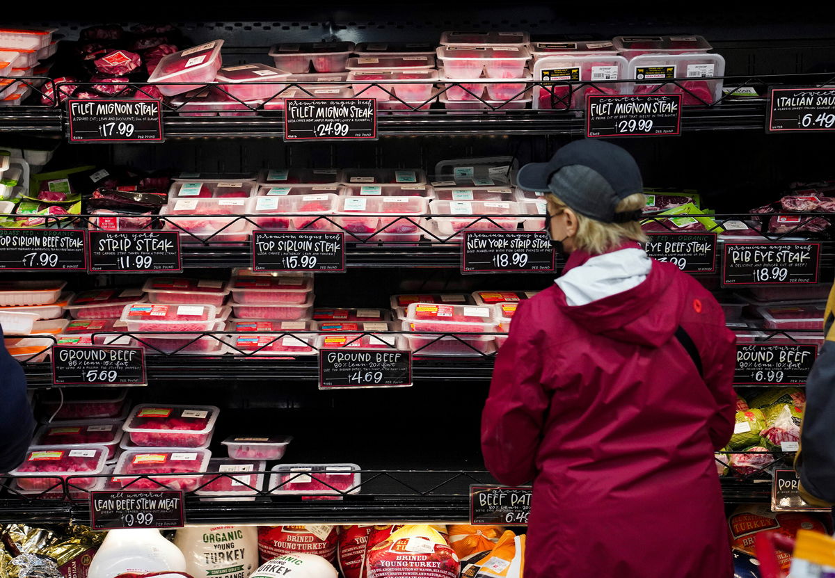 <i>Wang Ying/Xinhua/Getty Images</i><br/>Meat prices have been rising at the grocery store.