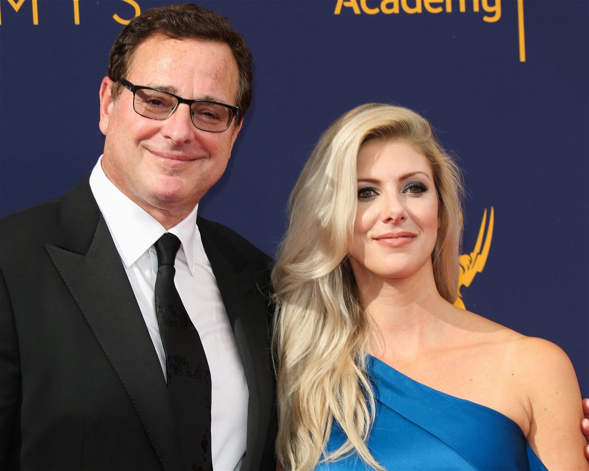 <i>Paul Archuleta/FilmMagic/Getty Images</i><br/>Bob Saget's wife Kelly Rizzo shares an emotional tribute to him. The couple here attends the 2018 Creative Arts Emmy Awards on September 8