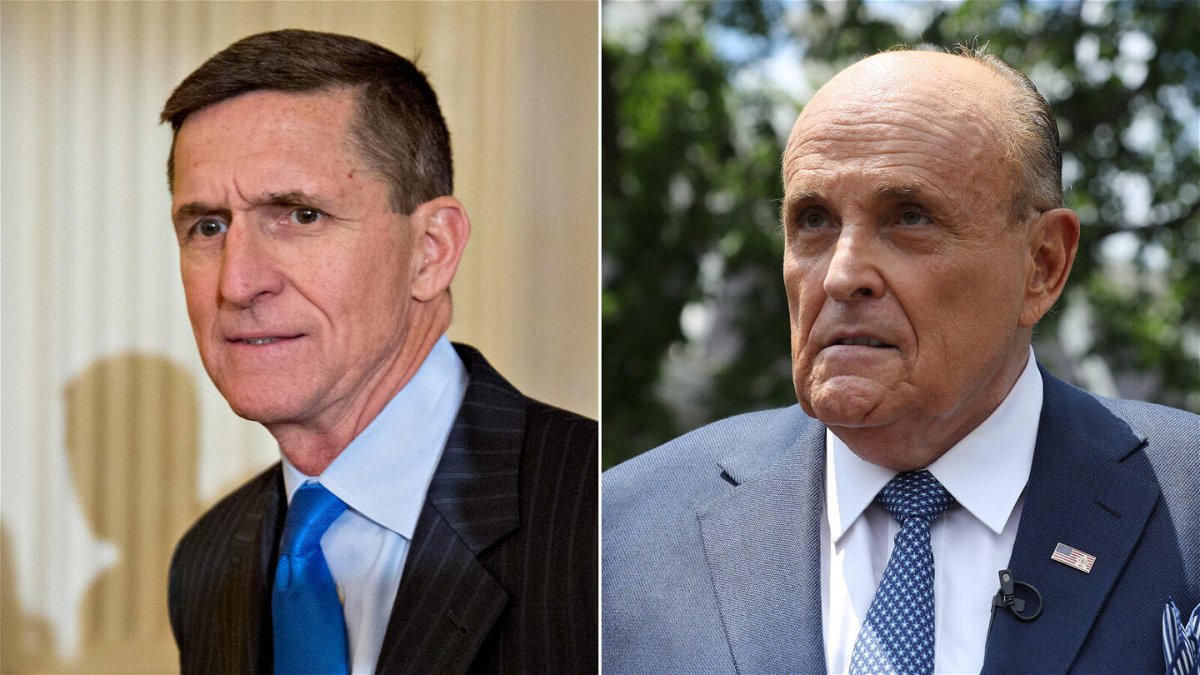 <i>Getty</i><br/>Retired Lt. Gen. Michael Flynn and former New York City Mayor Rudy Giuliani had their honorary degrees revoked by the University of Rhode Island on Friday