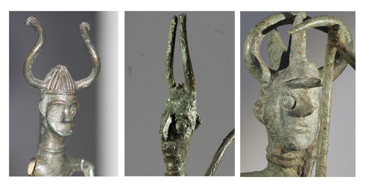 <i>H.W.Nørgaard/National Museum of Denmark/National Archeology Museum of Calgary</i><br/>Left: figurine from Grevens Vænge