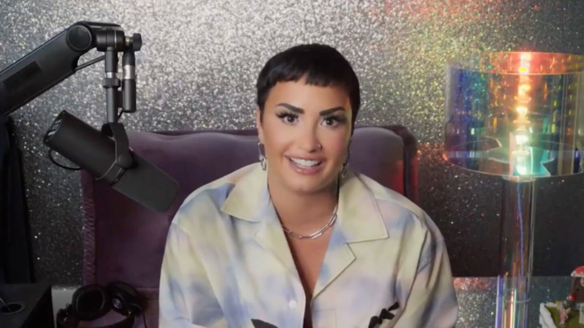<i>Twitter/Demi Lovato</i><br/>Demi Lovato debuted a tattoo of a big spider on their shaved head.