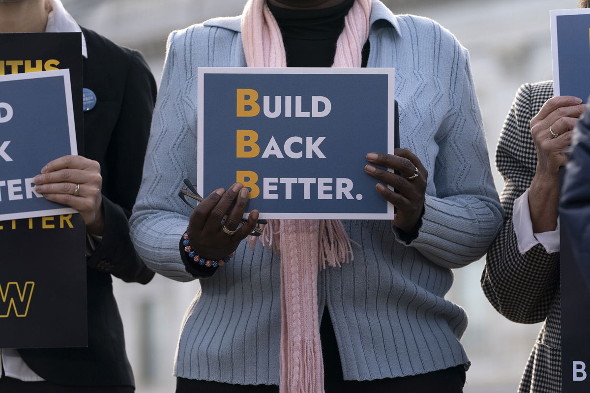 <i>Jacquelyn Martin/AP</i><br/>The Build Back Better bill