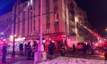 A four-alarm fire broke out at an apartment building in the Bronx early Saturday morning when the lithium-ion battery of an electric bike or scooter combusted on its own