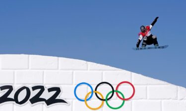 Jamie Anderson competes at the 2022 Winter Olympics