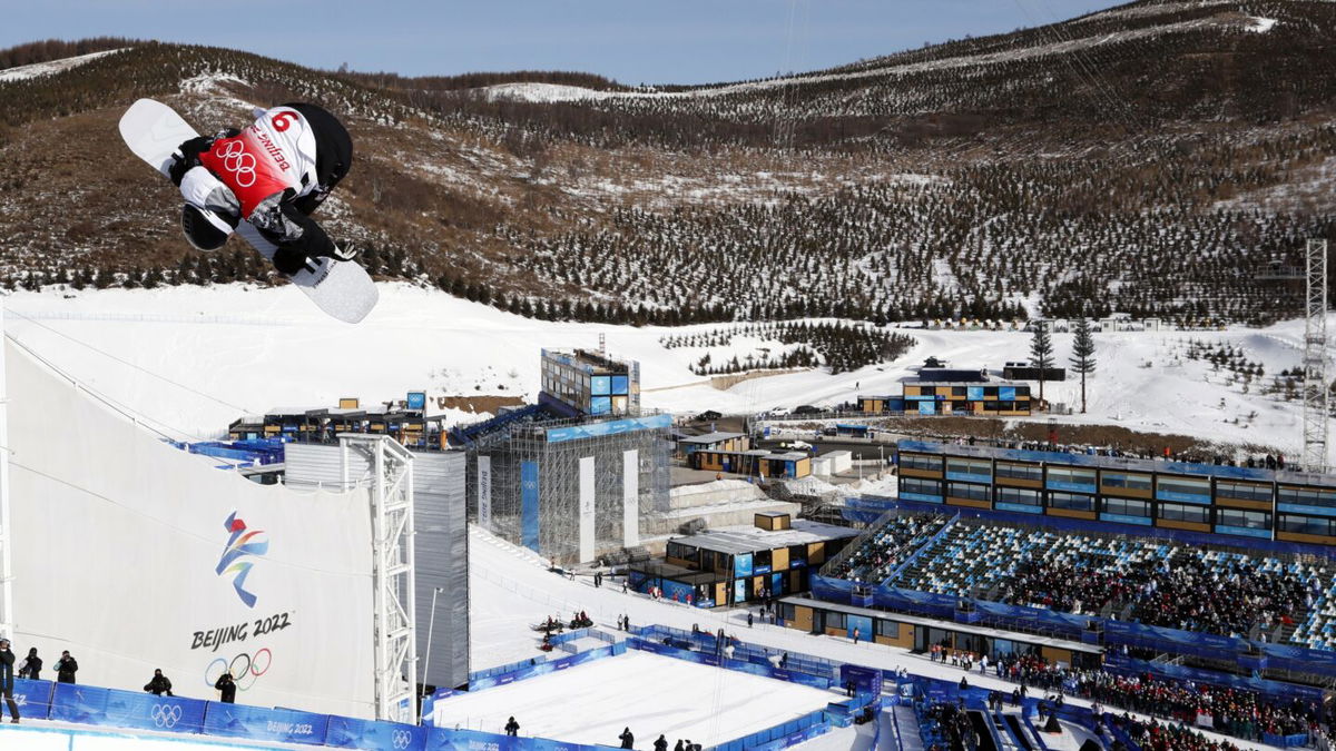 Shaun White of Team USA in action during the 2022 Winter Olympics