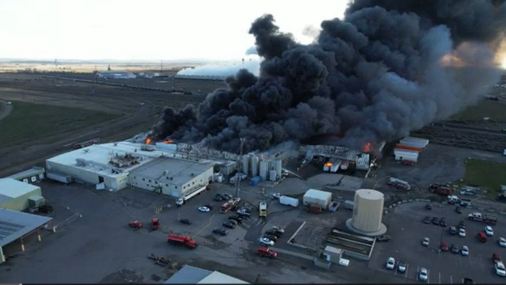 Black smoke billowed after fire, explosion at Shearer's Foods plant near Hermiston on Feb. 22