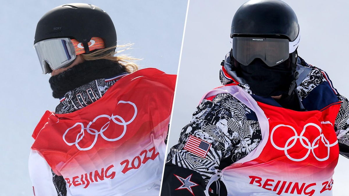 Chloe Kim and Shaun White at the 2022 Winter Olympics