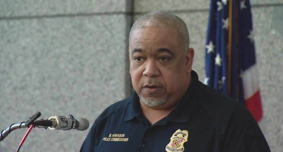 <i>WJZ</i><br/>Baltimore Police Commissioner Michael Harrison plead with the community Tuesday to help police bring violent criminals to justice.