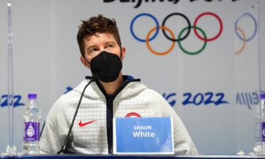 Shaun White at a 2022 Winter Olympics press conference