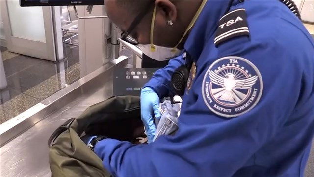 TSA airport security screener