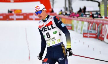 Vinzenz Geiger of Germany competes during the Individual Gundersen HS98/10km at the FIS World Cup