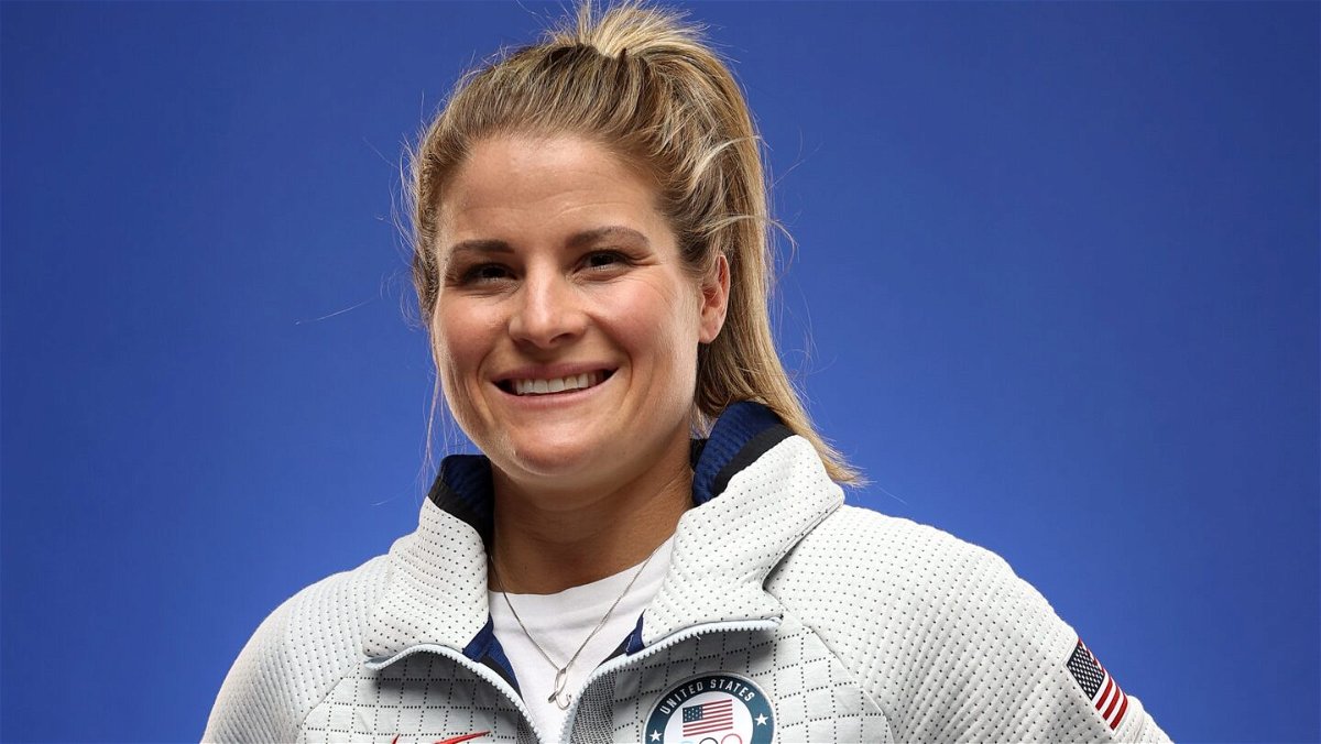 Brianna Decker smiles for a portrait prior to the Olympics