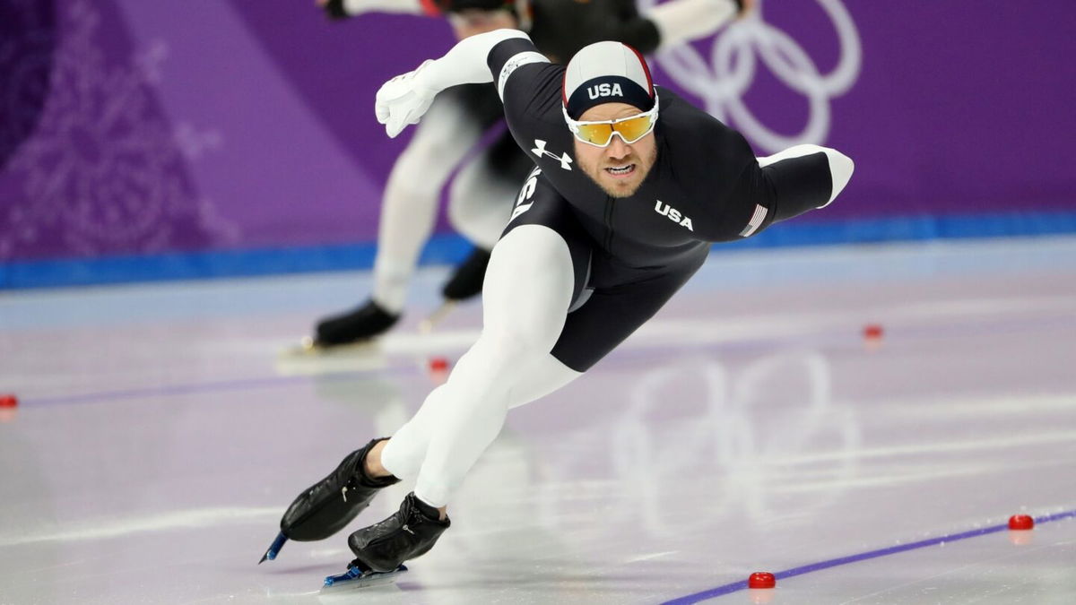 Speed skater Joey Mantia