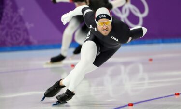 Speed skater Joey Mantia