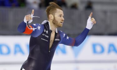 Speed skater Joey Mantia