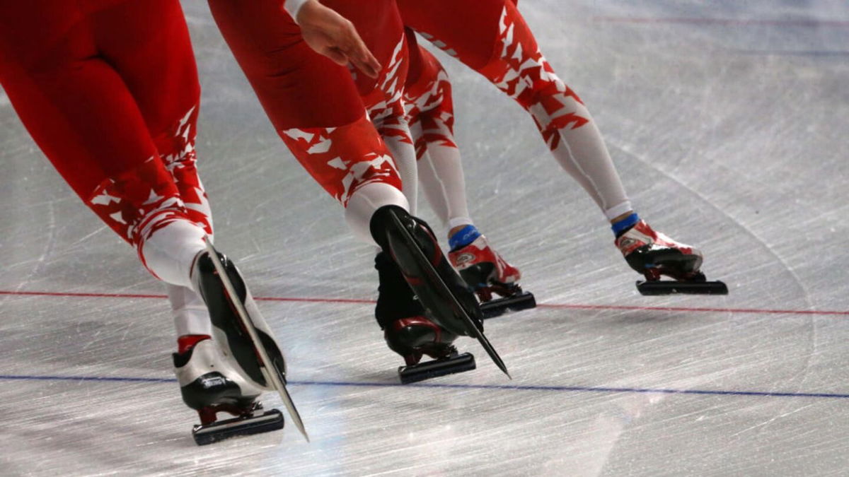 speed skaters