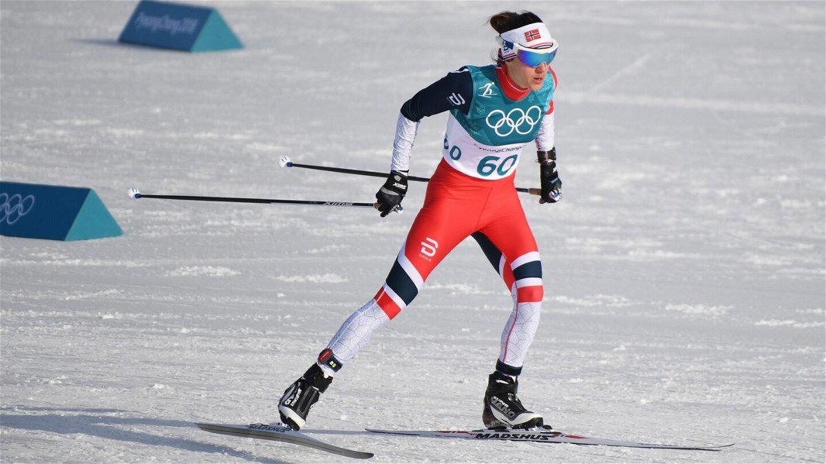 Heidi Weng competes at the 2018 Winter Olympics