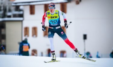 Heidi Weng competes at the 2021 Davos World Cup