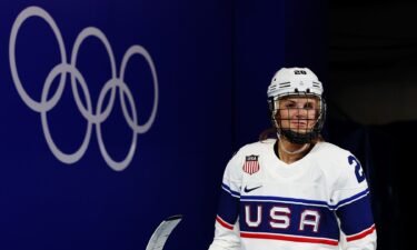Amanda Kessel at the 2022 Winter Olympics.