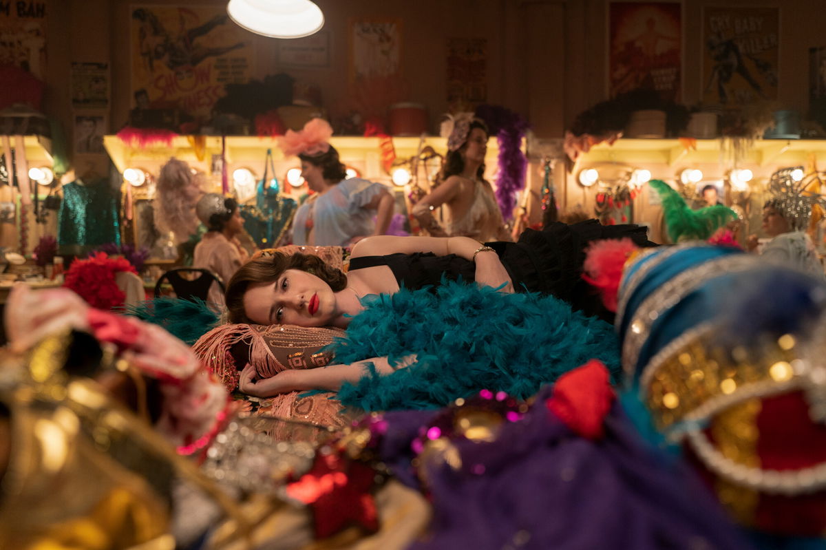 <i>Christopher Saunders/Amazon Prime Video</i><br/>Rachel Brosnahan in season 4 of 'The Marvelous Mrs. Maisel.'