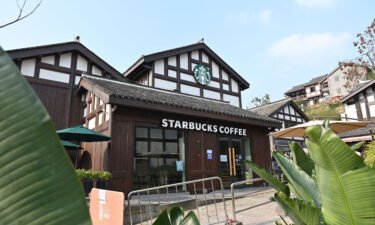 A Starbucks store is seen at Ciqikou ancient town on February 15