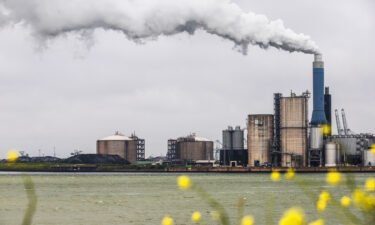 Europe's plan to call natural gas 'sustainable' triggers backlash from climate campaigners. A chimney here emits vapor at the Peakshaver liquid natural gas installation in Rotterdam