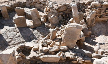 The desert campsites were used by Neolithic hunters who lived in circular huts.