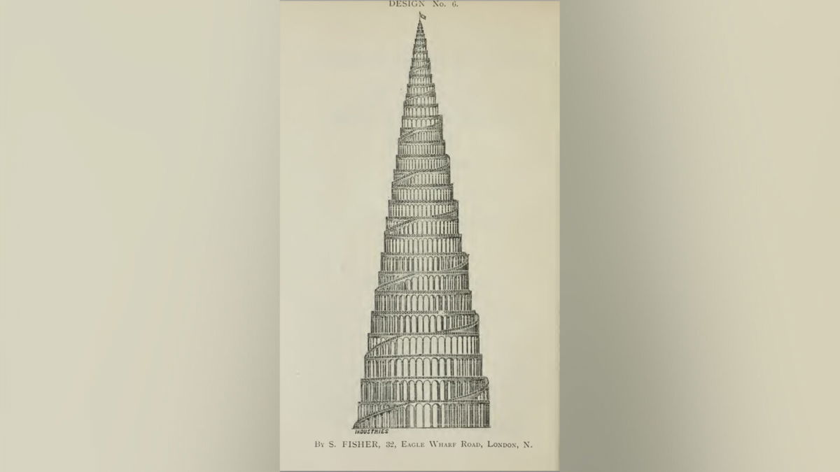 <i>The Public Domain Review</i><br/>One of the tower designs that didn't get picked.