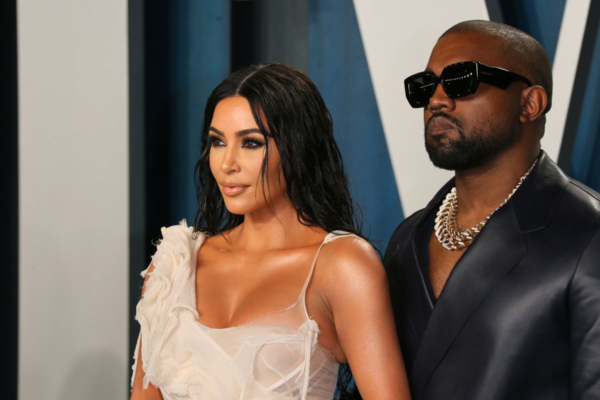 <i>Jean-Baptiste Lacroix/AFP/Getty Images</i><br/>Kim Kardashian and Kanye West