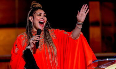 Keke Wyatt performs during the Martin Luther King Jr. Beloved Community Service at Ebenezer Baptist Church in Atlanta