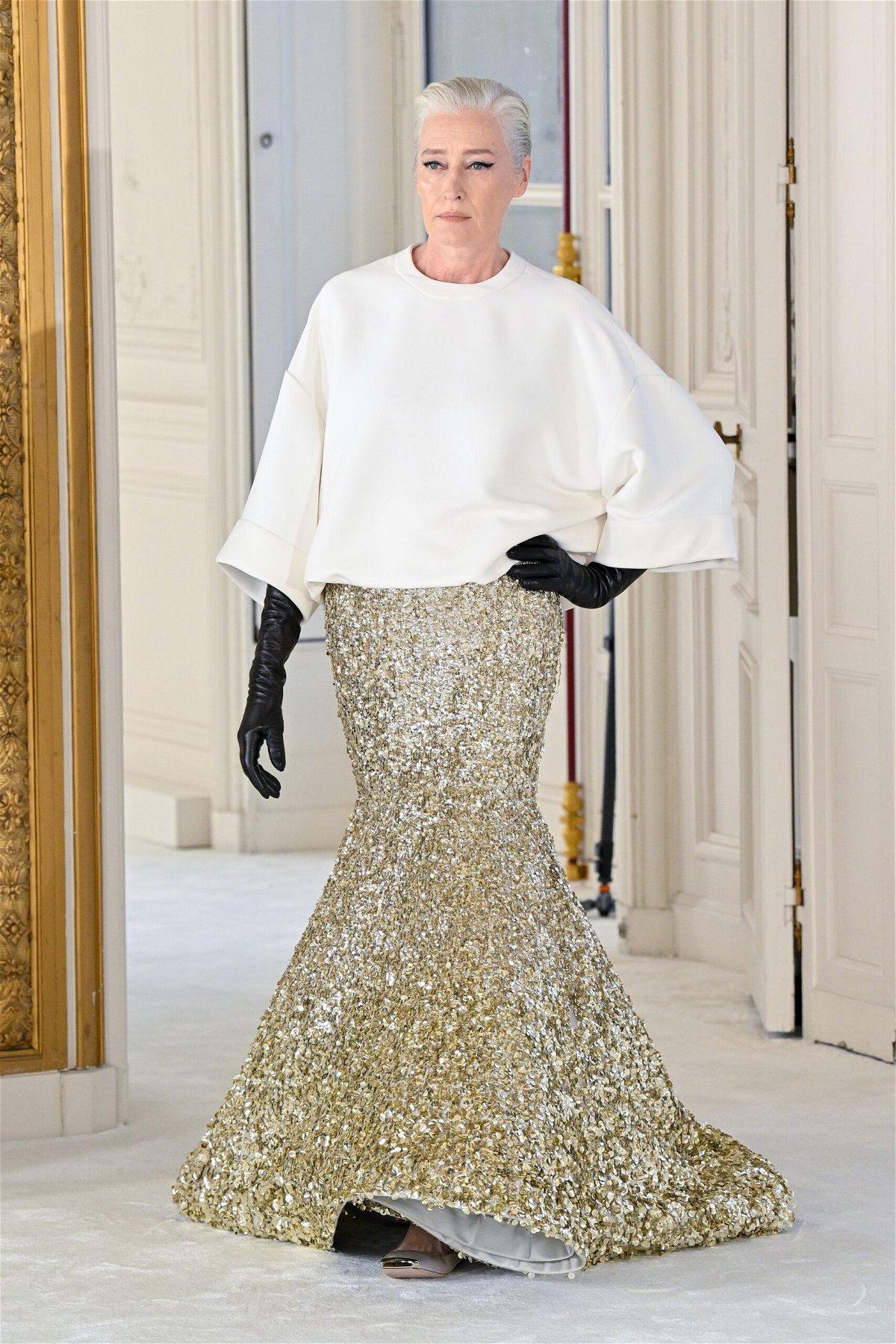 <i>Peter White/Getty Images</i><br/>The new Valentino couture collection showcased a range of body types and ages.