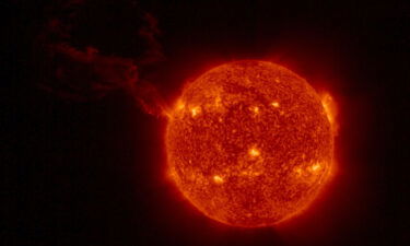 The Full Sun Imager onboard the ESA/NASA Solar Orbiter spacecraft captured a giant solar eruption on February 15.