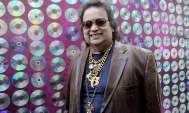 Bollywood music composer Bappi Lahiri during an event in Mumbai on December 18