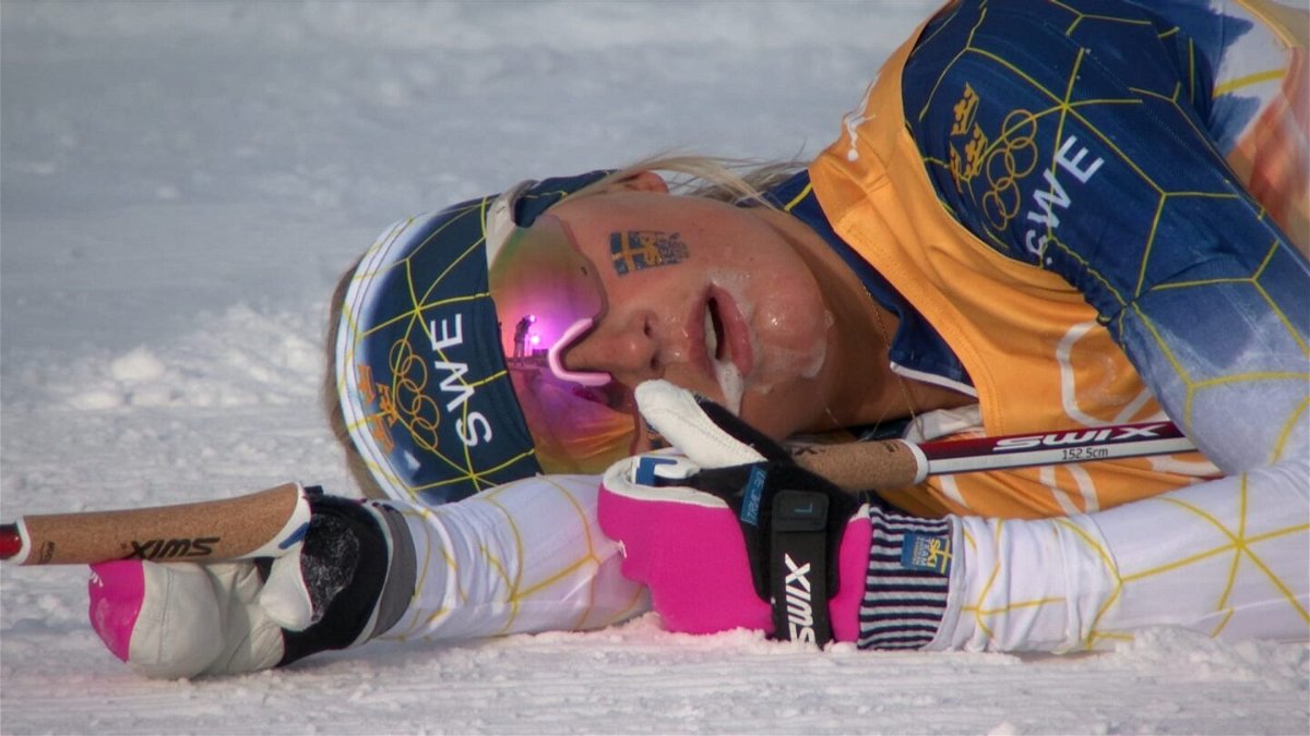 The carnage of the cross-country and biathlon finish line