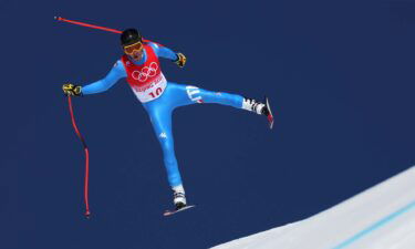 First training session for the men's downhill at Yanqing Alpine Skiing Center.