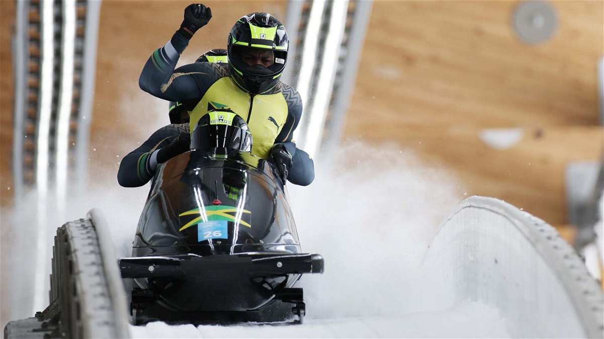 Jamaica competes in four-man bobsled at Winter Olympics