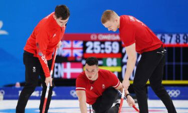 Members of the Great Britain men's curling team