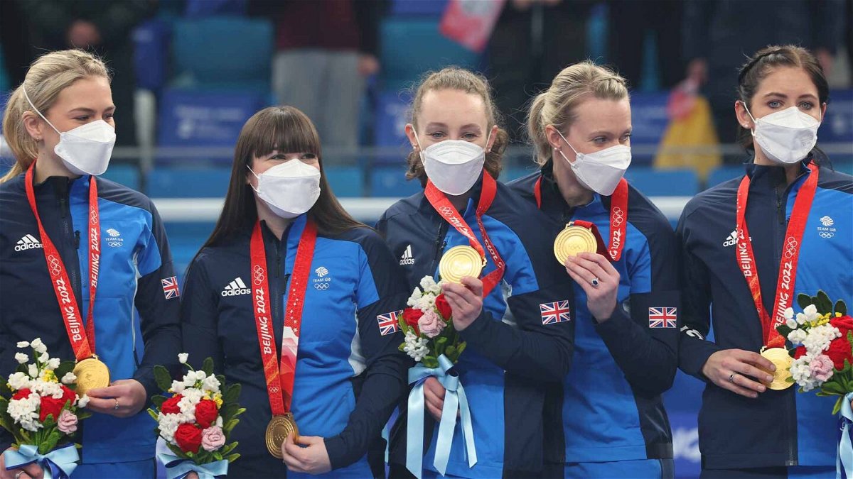 Great Britain women's curling team receives gold medals