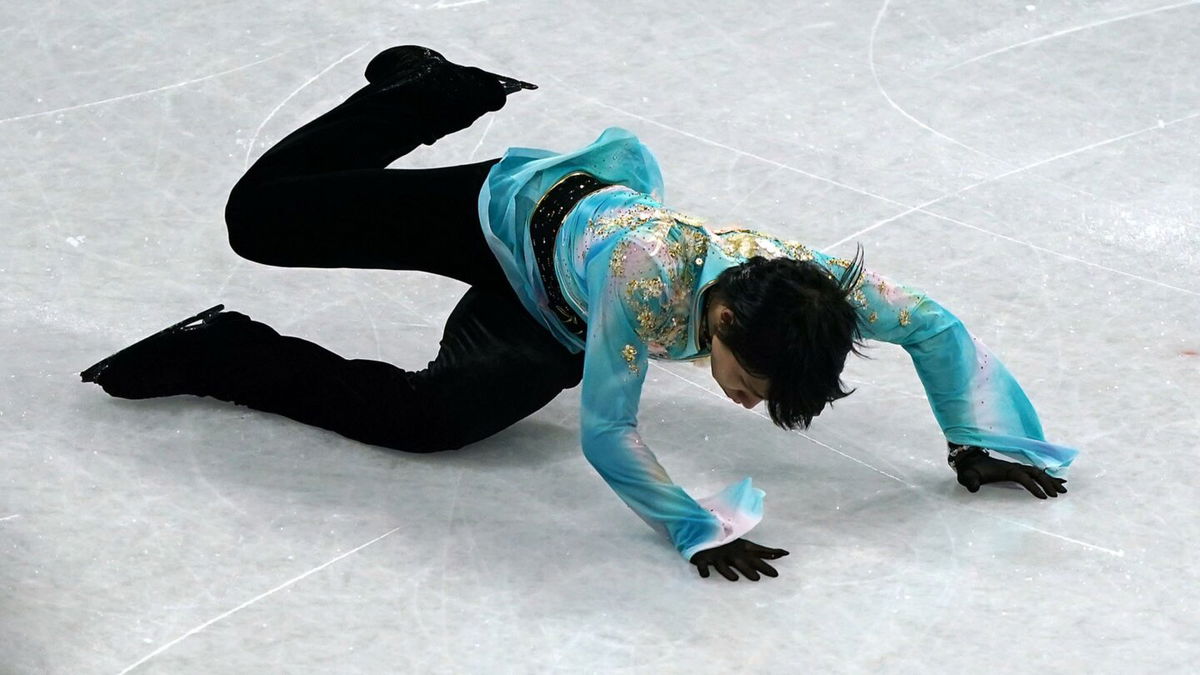 Yuzuru Hanyu's historic Olympic quadruple axel attempt