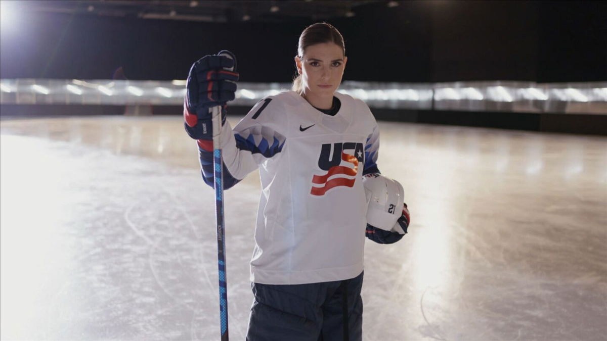 Hilary Knight is comfortable in skates and stilettos