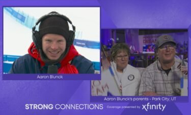 Blunck sees parents after advancing to ski halfpipe final