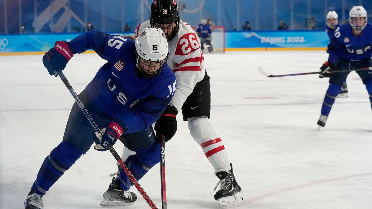 Team USA plays Canada in hockey