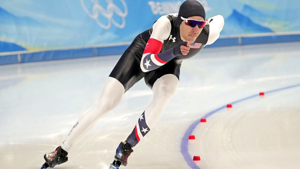 Speed skater Casey Dawson