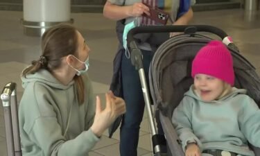 Two Ukrainian refugees landed in St. Louis Sunday seeking medical care and safety from the war with Russia.